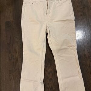 Vineyard Vines Women's cream kick flare corduroy pants